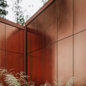 Metal Cladding Panel Texture, Weathered Copper