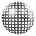 Metal Perforated Texture, Round Large