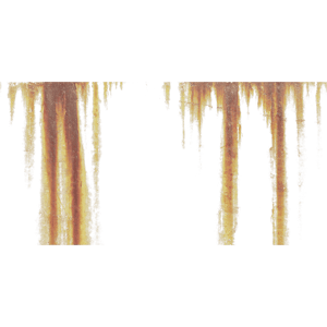 Two Rust Drips Grunge Overlay Texture