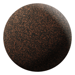 Grainy Rubber Mulch Manmade Ground Texture, Brown