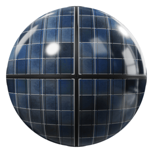 Clean Framed Type C Polycrystalline Solar Panels Texture