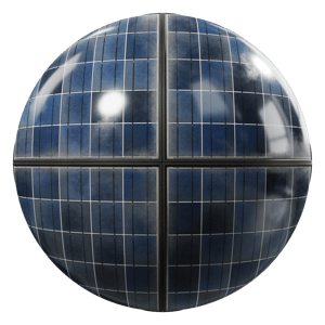 Dirty Framed Type C Polycrystalline Solar Panels Texture