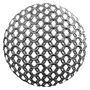 Rounded Steel Chainmail Metal Texture