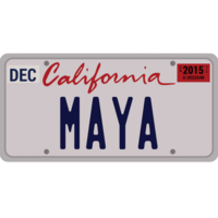 Graphic Design Custom License Plate 009