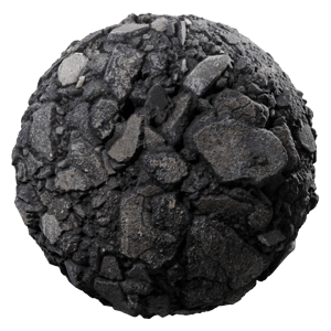 Broken Asphalt Road Texture