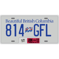 Graphic Design License Plate Vancouver 01