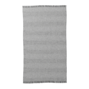Sunset Stripe Designer Rug Model, Soft Grey