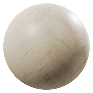 Herringbone Pattern Ash Wood Flooring Texture, White