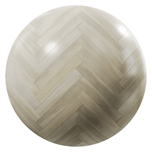 Herringbone Pattern Birch Wood Flooring Texture, White