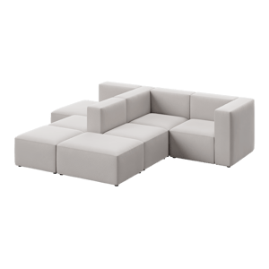 Replica EC1 Modular Sofa Model, Pale Grey