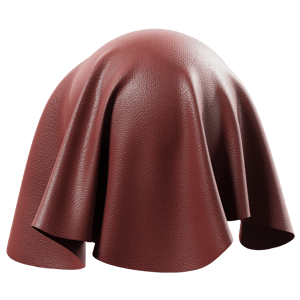 Top Grain Pigskin Leather Texture, Red
