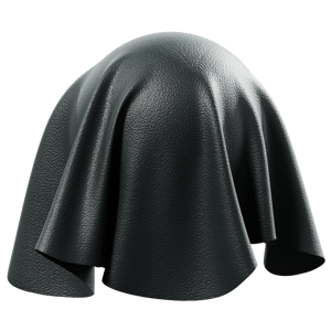 Top Grain Sheepskin Leather Texture, Black