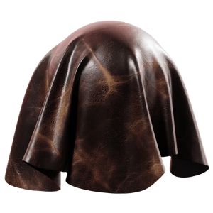 Fudge Ripple Sleek Vintage Leather Texture, Brown