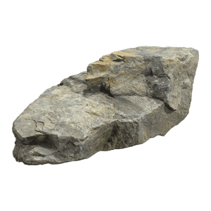Cool Toned Curved Low Large Rock Boulder Model
