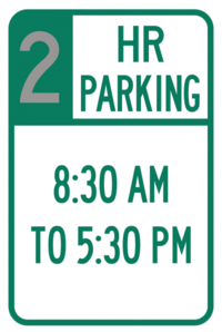 Graphic Design Signs Parking American 001