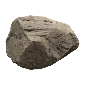 Cool Toned Prism Large Rock Boulder Model
