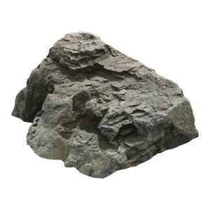 Cool Toned Peaked Jagged Large Rock Boulder Model