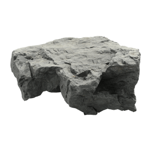 Cool Toned Jagged Large Rock Boulder Model