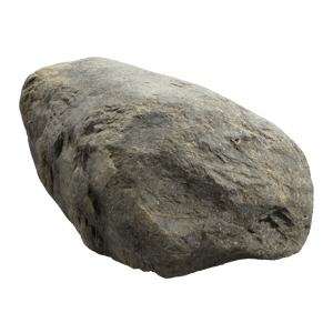 Cool Toned Smooth Large Rock Boulder Model