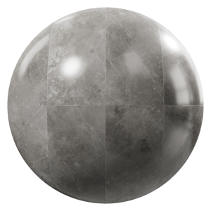 Honed Fluery Marble Tile Stacked Texture, Grey