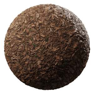 Dark Dried Leaves & Weeds Ground Texture
