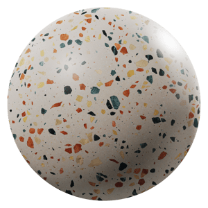 Rainbow Speckled Honed Slab Palladiana Terrazzo Texture