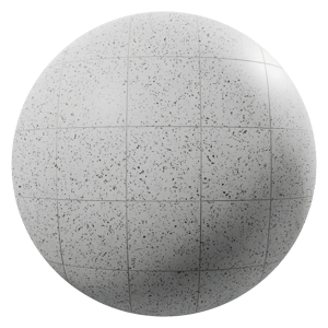 Speckled Matte Tiled Standard Terrazzo Texture, Grey