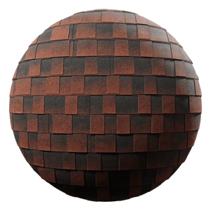Cement Roof Tiles Texture, Black & Orange
