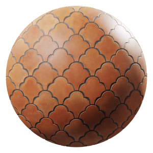 Tiles Terracotta Fan Natural 001