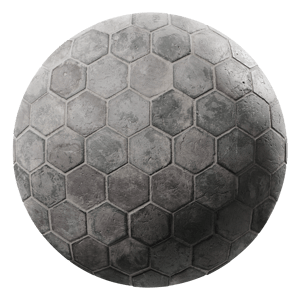 Tiles Terracotta Gray Hexagon 001