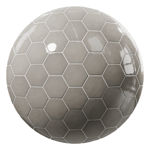 Tiles Ceramic Hexagon 002