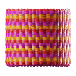 Elastic Cord Texture, Red, Pink & Orange