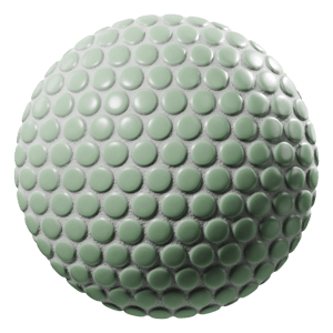 Penny Round Tile Texture, Mint Green