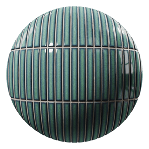 Yubi Mosaic Finger Tile Texture, Antique Green