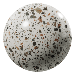 Terrazzo Texture, Speckled Brown & Grey Slab