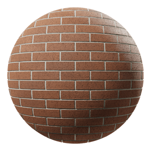 Running Dragfaced Brick Texture, Burnt Red