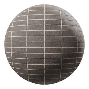 Stacked Dragfaced Brick Texture, Charcoal Grey
