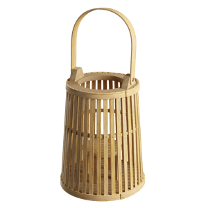 Wicker Bamboo Lantern Light Model, Vertical
