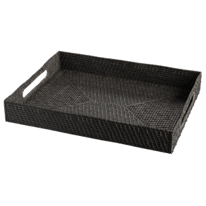 Rattan Tray Model, Black