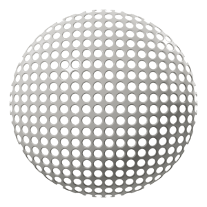 Metal Perforated Texture, Round Large Narrow Spacing