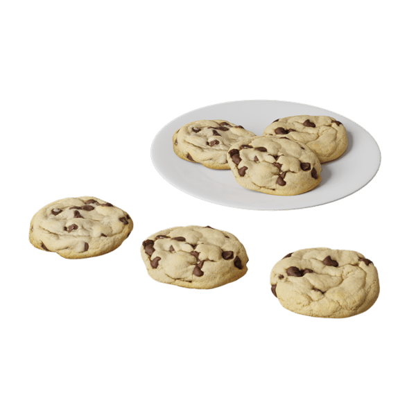 Chocolate Chip Cookies Food Model