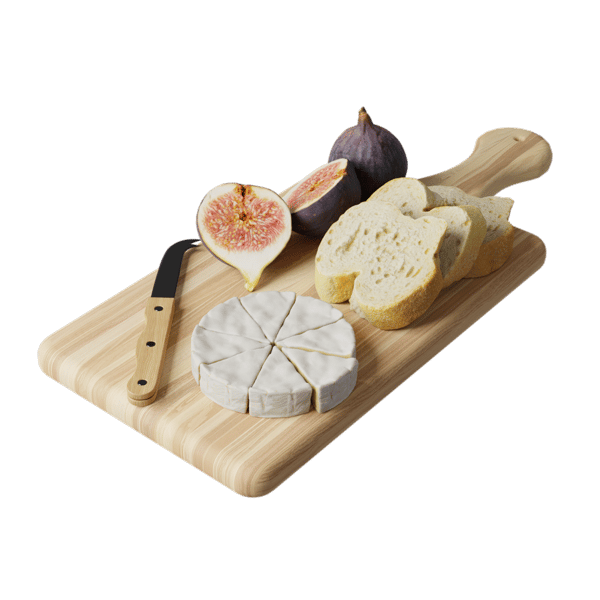 Cheese & Fig Food Platter Models
