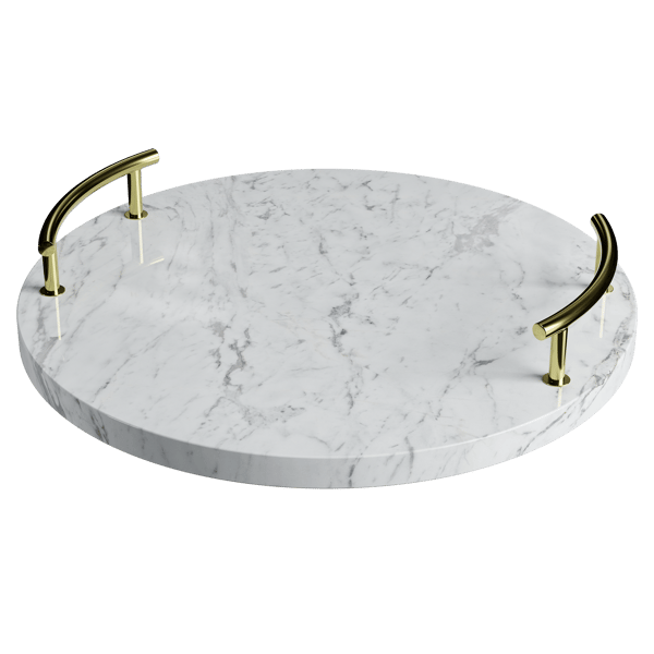 Round Marble Tray Model