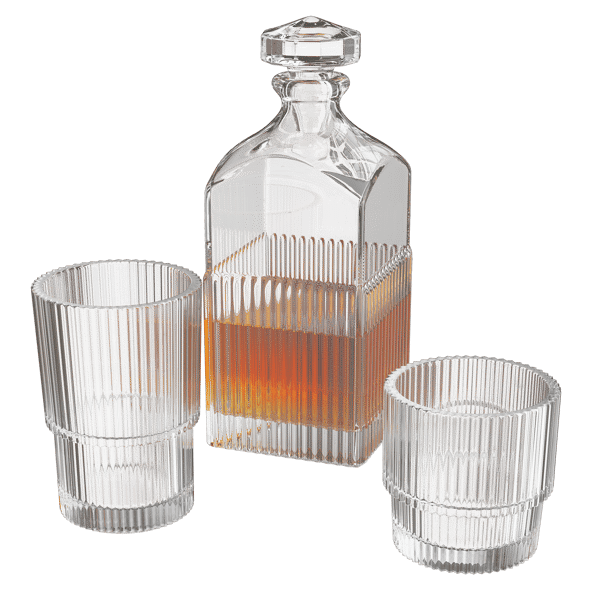 Whiskey Glass Models, Fluted