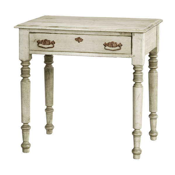 Vintage Wooden Side Table Models, White