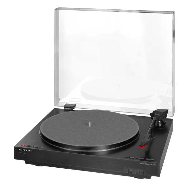 Home Media Vinyl Record Player Model, Clear Lid
