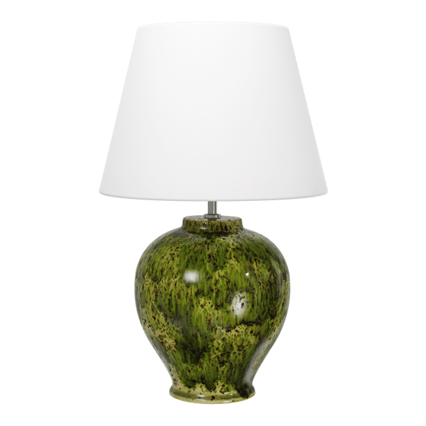 Kelantis Jungle Lamp Model, White Shade Eno Ceramic