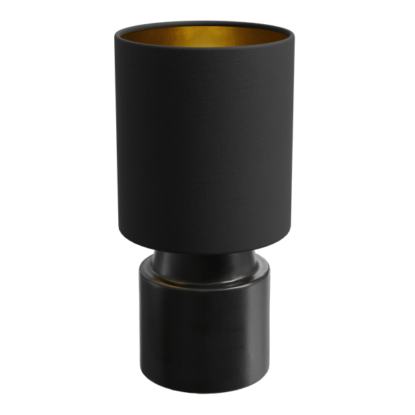 Chic Black Lamp Model, Black Shade Eno Ceramic
