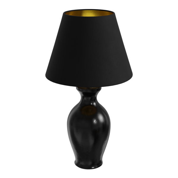 Danteur Dark Mirror Lamp Model, Black Shade Eno Ceramic