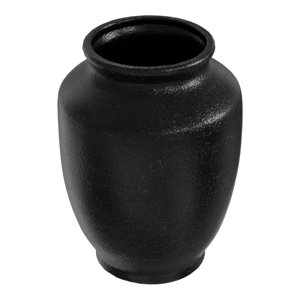 Black Barrel Vase Model, Eno Ceramic